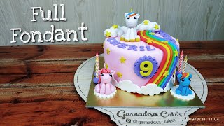 Cara Menghias Kue Kuda Poni  How To Make Unicorn Cake [upl. by Rostand908]