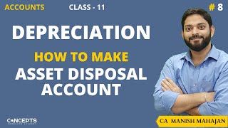 Asset Disposal Account Class 11  Provision for Depreciation  Depreciation Accounting [upl. by Stroup795]