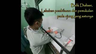 MANUAL REPROCESSING DIALYZERUnit Hemodialisa RSUD Muntilan [upl. by Littman]