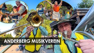 Efteling Anderberg Musikverein met bakker Krümel en Frau Schmetterling Max amp Moritz  zomer 2024 [upl. by Eniamzaj]