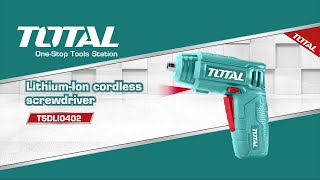 TSDLI0402 Destornillador inalámbrico Litio de Batería de 4V Total Tools by Carbone [upl. by Keeryt]