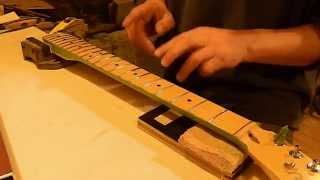 Guitar Fret Leveling Why and How  Part 1 of 2 [upl. by Ayvid]