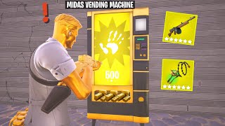 I Only Used MIDAS Vending Machines In Fortnite [upl. by Yrollam]