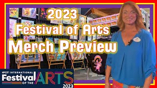 Festival of Arts Merchandise Preview  Epcot Walt Disney World  Figment’s Inspiration Station 2023 [upl. by Ylera]