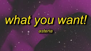 asteria  WHAT YOU WANT feat Hatsune Miku Lyrics [upl. by Eidnak]