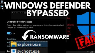 Windows Defender CFA bypassed by Ransomware [upl. by Lemmie]