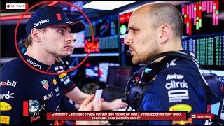 Gianpiero Lambiase revela el trato de Max Verstappen es muy duro conmigo pero también con él [upl. by Ava]