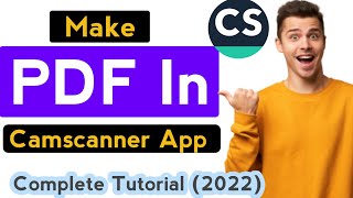 how to make pdf in camscanner 2022  how to make pdf in camscanner app [upl. by Collar]