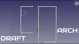 Freecad draw in ARCHDRAFT features [upl. by Trotter]