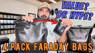 EMP Apocalypse Prep 4 Pack Faraday Bags Review  Shield Your Tech Now [upl. by Bonne569]