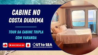 Costa Diadema Cabine Varanda Tripla [upl. by Ayal]