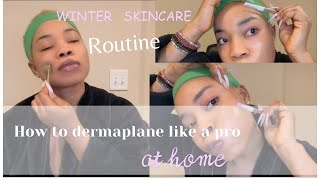 dermaplane dermaplaningfacial How to Shave Your Face At Home Watch me dermaplane at home [upl. by Veda]