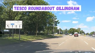 Tesco Roundabout Gillingham  Bowaters Roundabout Driving Test [upl. by Sihtam]