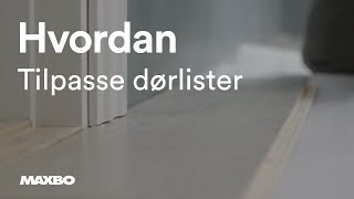 Hvordan tilpasse parkett til dørlist [upl. by Kyne255]