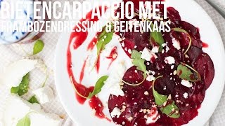 OMF Advent 15 Bietencarpaccio met frambozendressing amp geitenkaas  OhMyFoodness [upl. by Nade231]