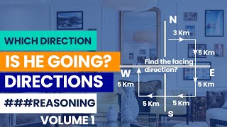 Reasoning Problems on Directions  Find which direction he is facing  space orientation tricks [upl. by Gulgee]