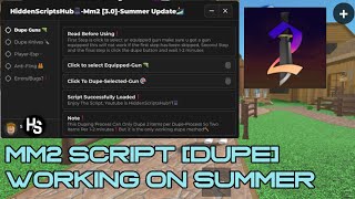 Mm2 Dupe script pastebin SummerUpdate⛱️ Dupe Knives And Guns❗ Latest 2024 🔥 HiddenScripts30🏄 [upl. by Mallen]