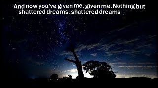 Johnny Hates Jazz  Shattered Dreams karaoke lyrics [upl. by Horvitz]