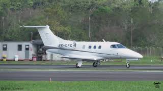 Pouso em Joinville  Embraer EMB500 Phenom 100  PRDFC 18062023 [upl. by Saile]