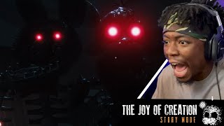 BONNIES CIRCUITS GETTING CUT IF HE TOUCHES CAMS AGAIN  The Joy of Creation Story Mode  Part 3 [upl. by Eiresed]