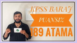 KPSS BARAJ PUANSIZ 189 MEMUR ATAMASI ÇOMÜ 189 PERSONEL ALIMI BAŞVURUSU [upl. by Smukler]