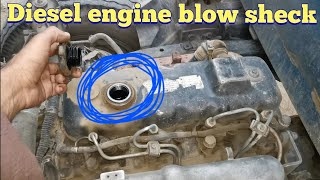 How to mazda t3500 diesel engine blowing check [upl. by Pressey]