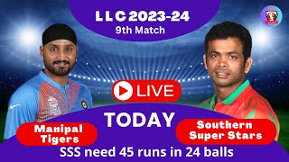 🔴Manipal Tigers vs Southern Super Stars 9th Match  Live Cricket Score Commentary [upl. by Vedis666]