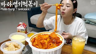 Real Mukbang MalaTteokbokki is full of toppings ☆ Guobaorou Steamed Eggs [upl. by Persis179]