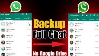 whatsapp to yowhatsapp backup  how to restore whatsapp to yowhatsapp [upl. by Nickey]