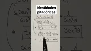 Demostración de las identidades pitagóricas maths matematica shorts trigonometria trigonometry [upl. by Heywood693]