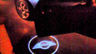 Mini Cooper shadow door lights [upl. by Alleciram135]