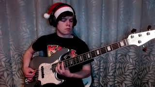 The Darkness  Christmas Time Dont Let The Bells End  Bass Cover [upl. by Gautious]