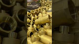 🔧 Brass Ball Valve Lock Head Precision Machining amp Installation 🛠️ huhang brass valves [upl. by Trillby]