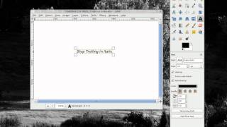 Yes You Can Italicize And Bold Text In Gimp [upl. by Ahsennod192]