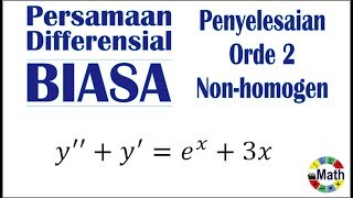 Persamaan Differensial Biasa orde 2 COntoh Soal ke 11 [upl. by Raphael]