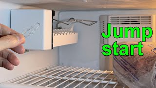 Ice maker not making ice troubleshooting jumper test cycle [upl. by Hteik]