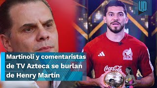 Martinoli y comentaristas de TV Azteca se burlan de Henry Martín en plena transmisión [upl. by Latimer]