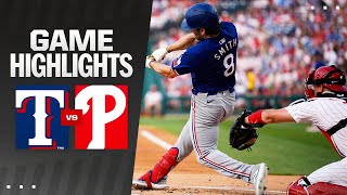 Rangers vs Phillies Game Highlights 52224  MLB Highlights [upl. by Thad]