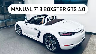 NEW 2024 Porsche 718 Boxster GTS 40  MANUAL transmission  Walk Around [upl. by Ynohtn]