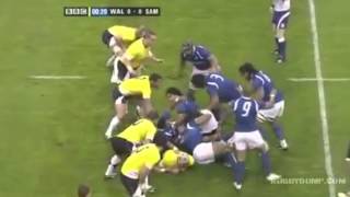 Henry Tuilagi gets smashed [upl. by Aitnom]