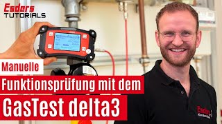 Funktionsprüfung an einem GasDruckregelgerät mit dem GasTest delta3Manuelle GasDruckreglerprüfung [upl. by Krid]