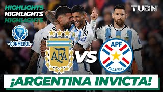 HIGHLIGHTS  Argentina vs Paraguay  CONMEBOLEliminatoria 2023  TUDN [upl. by Erreipnaej]