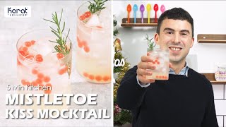 5 mins EASY Mistletoe Mocktail  Chef Isaac  Tea Zone Syrup  Karat 5 Mins Kitchen [upl. by Errot57]