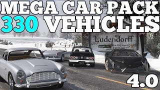 GTA 5 Mega Realistic Car Pack 40 Car Showcase 330 CARS DOWNLOAD [upl. by Amre]