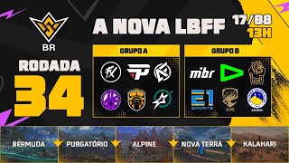 A NOVA LBFF🚨FFWS BR 🏆RODADA 34  GRUPOS A e B  LBFF 🚨 FREEFIRE [upl. by Inaleon]