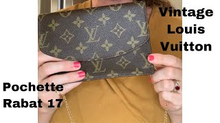 Vintage Louis Vuitton Pochette Rabat 17 Envelope Clutch Bag Talk amp Style options [upl. by Birch]