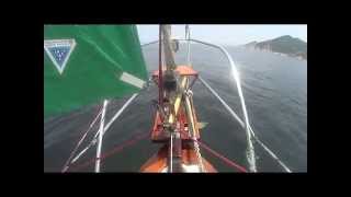 Custom Sail on a North Sea 27 Sailboat [upl. by Swagerty]