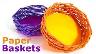 How to make Paper Baskets [upl. by Dorthy]