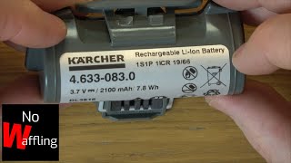 How to REPLACE BATTERY in Karcher Window Vac WV5  Beginners guide [upl. by Akehs]