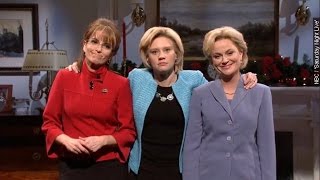 2008s Sarah Palin Meets 2015s Hillary Clinton On SNL  Newsy [upl. by Anaeli943]